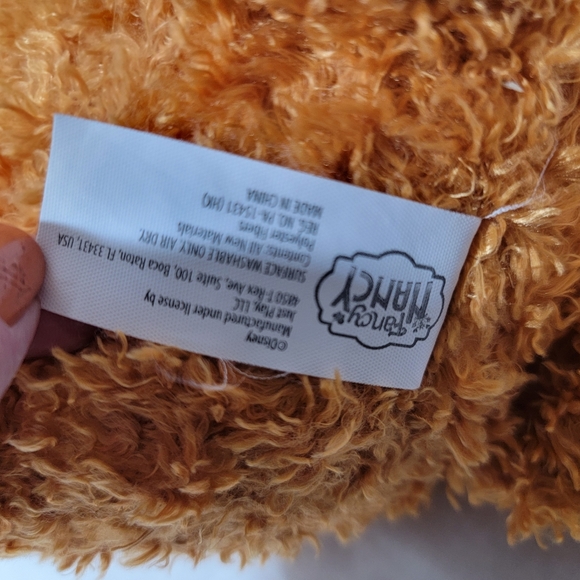 FANCY NANCY FRENCHY Puppy Dog plush 11" Barks Orange Brown Disney Junior Stuffed - Picture 9 of 11